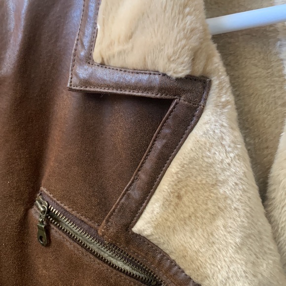 Rabbit fur genuine leather jacket - Picture 4 of 7